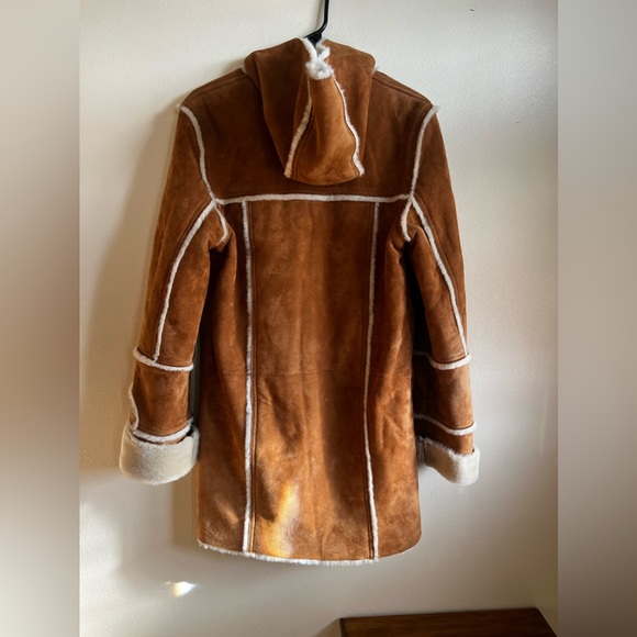 UGG sherpa hooded coat size small  in Chestnut color - Picture 2 of 11